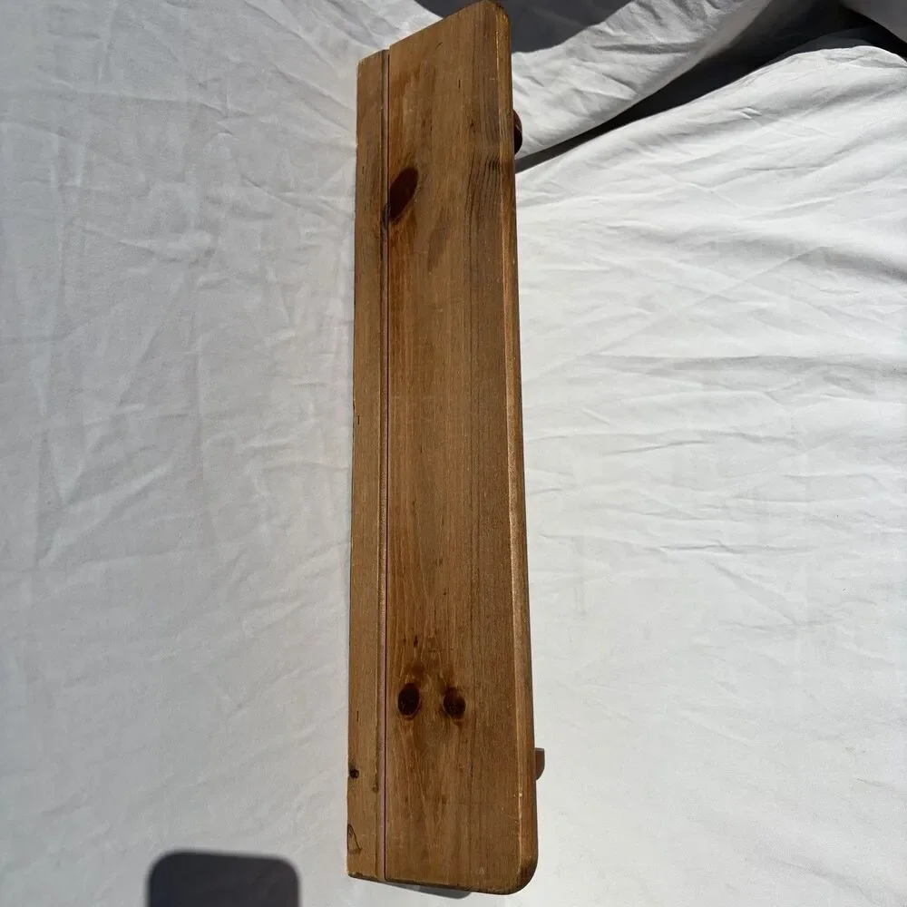 VTG Granny Core Wood Cut Out Heart Wall Shelf 23 Inches Long Cottagecore